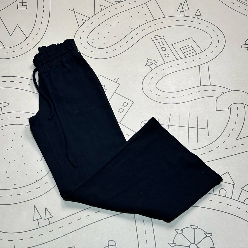 Johnny Was Calme Black Wide Leg Lounge Pant